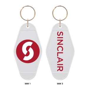 Image of SINCLAIR CIRCLE S VINTAGE KEYCHAIN